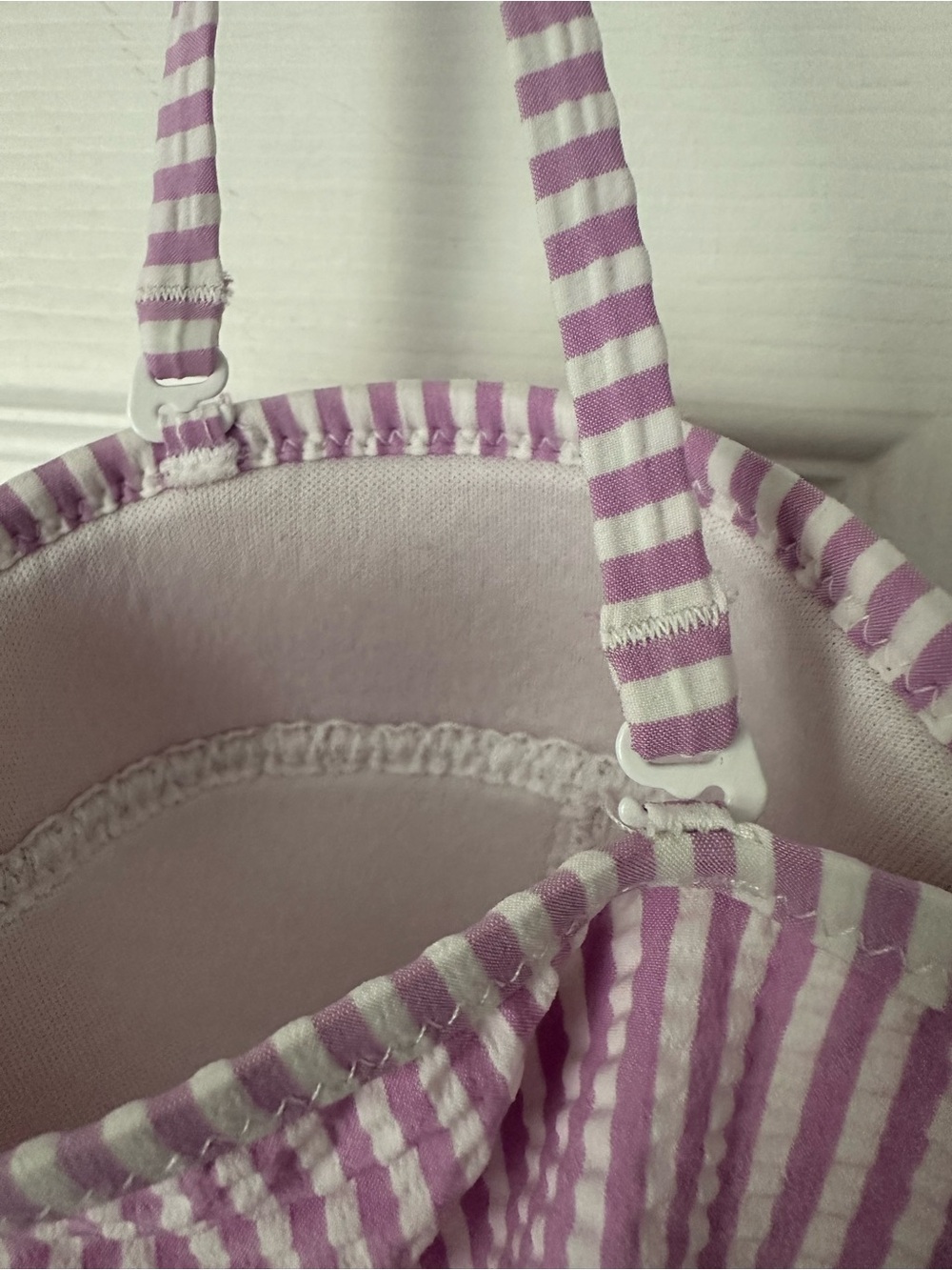 J.Crew Seersucker underwire one-piece swimsuit Size 10 - Picture 7 of 7